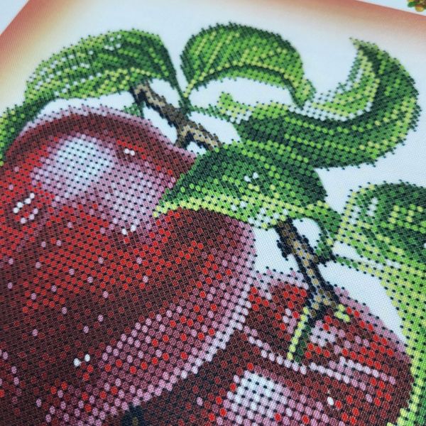 А4-К-1012 Макинтош, схема для вышивки бисером картины с яблоками схема-ак-А4-К-1012 фото