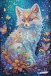 ТА-534 Magical Little Fox (24*36 cm), bead embroidery kit of the picture