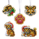КНІ_міні_105 Рождественские тигрята набор для вышивки бисером по дереву КНІ_міні_105 фото 1