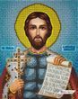 А4Р_429 Saint Alexander (23,5*19 cm), bead embroidery kit of the named icon