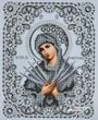 А4Р_626 Семистрільна Ікона Божої Матері у кришталі, набір для вишивки бісером ікони
