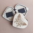 060686 Wooden needle case Butterfly with a magnetic strip for needles