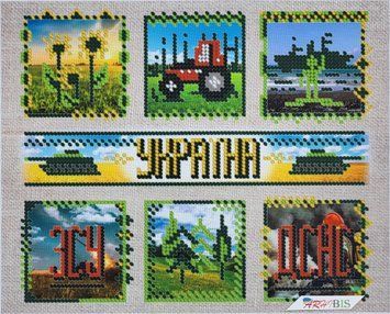 А4Н_552 Україна (23*19 см), схема для вишивання бісером картини схема-вр-А4Н_552 фото