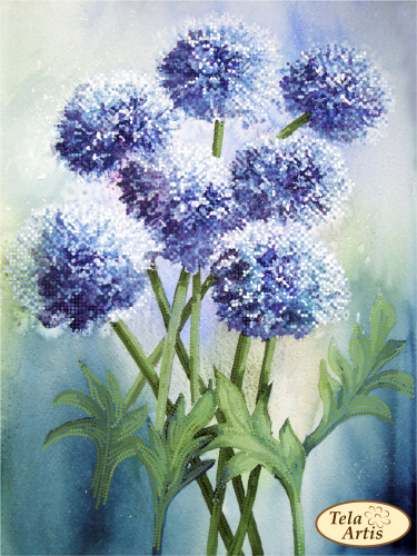 ТА-512 Blue Clouds (24*32 cm), bead embroidery kit of the picture