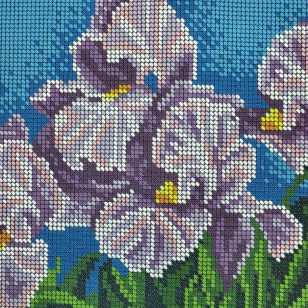A4Н_050 Irises (23*19 cm), bead embroidery pattern of the picture