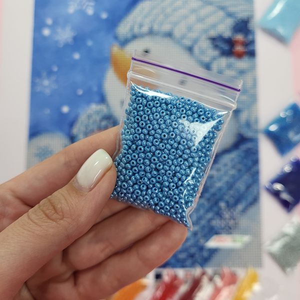 А4-К-120 Snowman (21*29,7 cm), bead embroidery kit for the picture