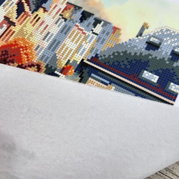 А3Н_558 Осіннє місто (36,5*27 см), схема для вишивки бісером картини схема-вр-А3Н_558 фото