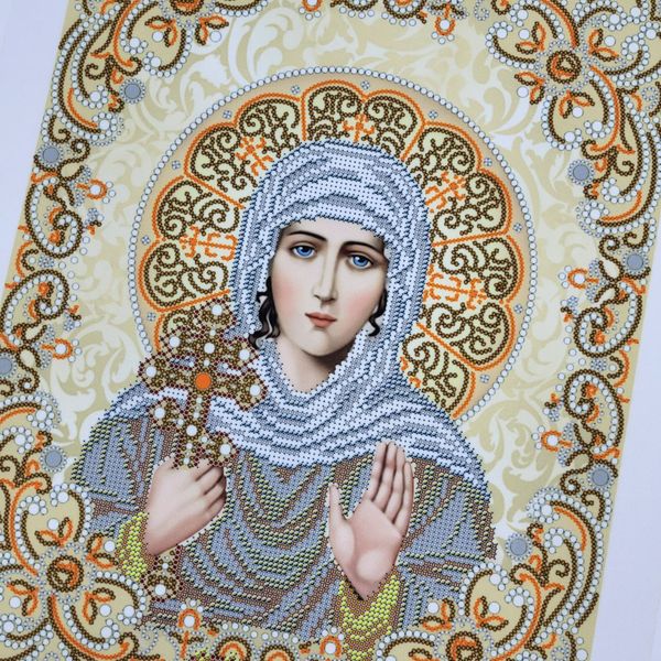 ЖС-3011 Свята Ксенія (Оксана) в перлах, набір для вишивання бісером ікони ЖС-3011 фото
