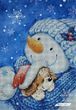 А4-К-120 Snowman (21*29,7 cm), bead embroidery kit for the picture