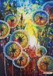 А4-К-1328 Dandelions (21*29,7 cm), bead embroidery kit of the picture