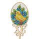Topper_202 Easter Topper, bead embroidery kit on wood