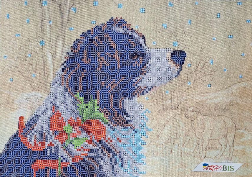 ТМ-054 Пастушок, набір для вишивання бісером картини з собакою ТМ-054 фото
