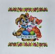 9510 Children's Easter rushnyk for the basket (35*35 cm), bead embroidery kit