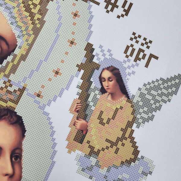 БНП-с-В Mother of God of Perpetual Help (large 60*80 cm, sepia), bead embroidery kit of the icon