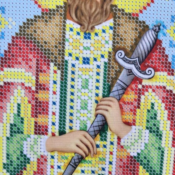 БСР-4337 Saint Vsevolod (19*23 cm), bead embroidery pattern of the icon