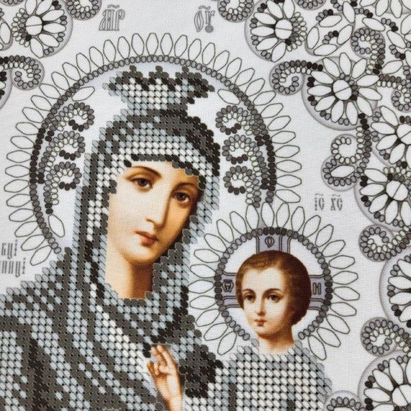 А4Р_625 Богоматір Скоропослушниця у кришталі, набір для вишивки бісером ікони А4Р_625 фото
