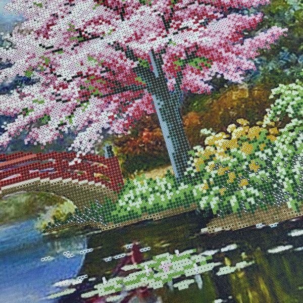А2-К-1351 Цветущий сад, схема для вышивки бисером картины схема-ак-А2-К-1351 фото