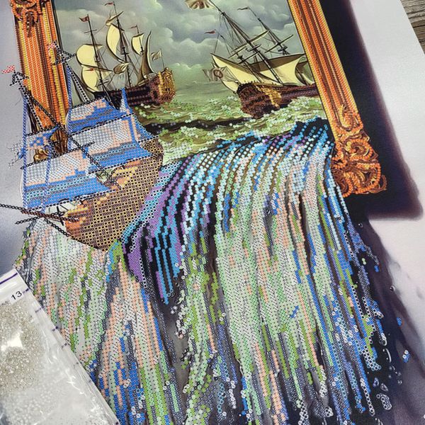 НТК-022 Море в картине, набор для вышивки бисером картины ТА 00913 фото