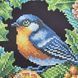 Шоппер_718 Bird on a Wreath (32,5*39 cm), bead embroidery kit of a tote bag