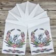 8067 Large Wedding Towel 220*30 cm with Swans, bead embroidery kit