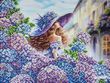 БС-3492 Girl in Lilac (27*36 cm), bead embroidery kit for a picture