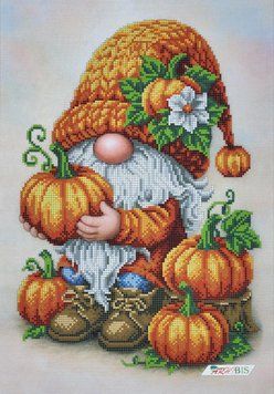 А850 Gnome Pumpkin (30*42 cm), bead embroidery kit of the picture