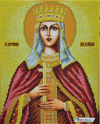428 Святая Людмила, набор для вышивки бисером именной иконы 428 фото