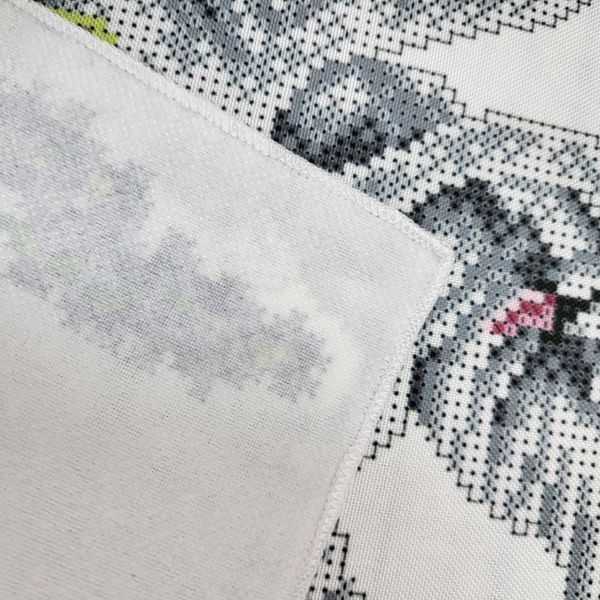 8067 Large Wedding Towel 220*30 cm with Swans, bead embroidery kit
