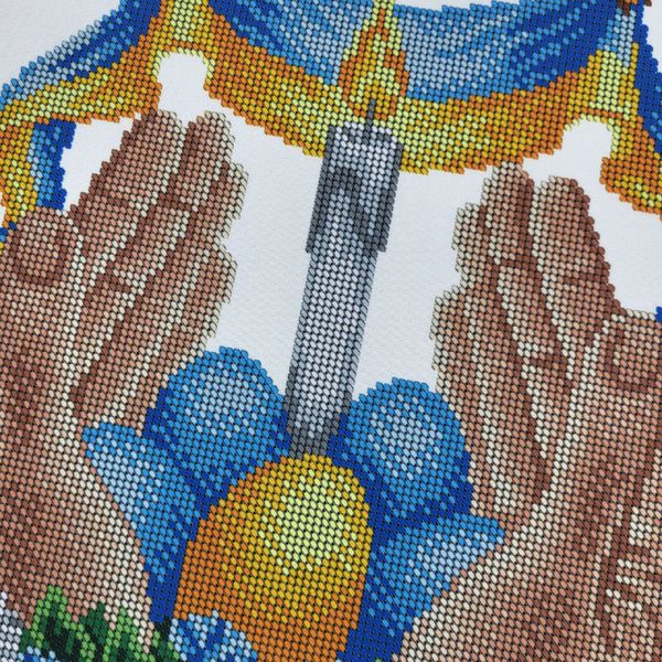 РКВ_073 Пасхальный рушник с украинской символикой, схема для вышивки бисером схема-вр-РКВ_073 фото