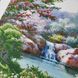 А2-К-1352 Gazebo by the River (42*59,5 cm), bead embroidery pattern of the picture