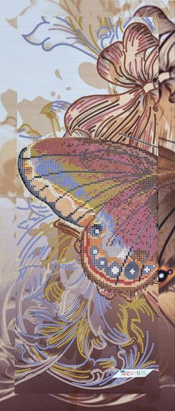 СК-009 Оксамитові крила, набір для вишивання бісером модульної картини, триптиху з метеликом СК-009 фото