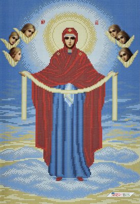 ТО152 Покров Пресвятой Богородицы, набор для вышивки бисером иконы ТО152 фото