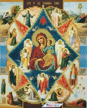 А4Р_116 Mother of God of the Burning Bush (23*19 cm), bead embroidery kit of the icon