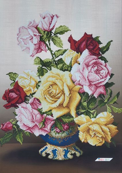А2-К-378 Букет роз, схема для вышивки бисером картины схема-ак-А2-К-378 фото