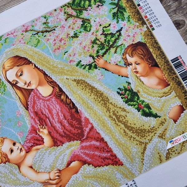 3011 Madonna and Child (40*60 cm), bead embroidery kit of the icon