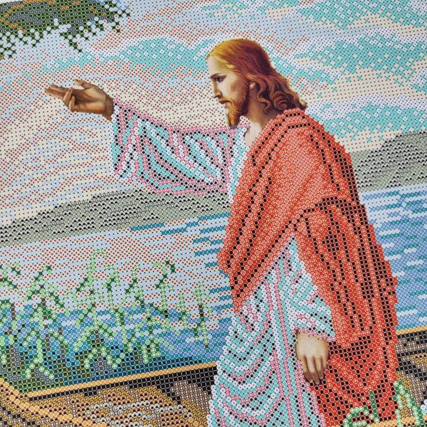 ІЧ Ісус у човні, набір для вишивки бісером ікони ІЧ фото