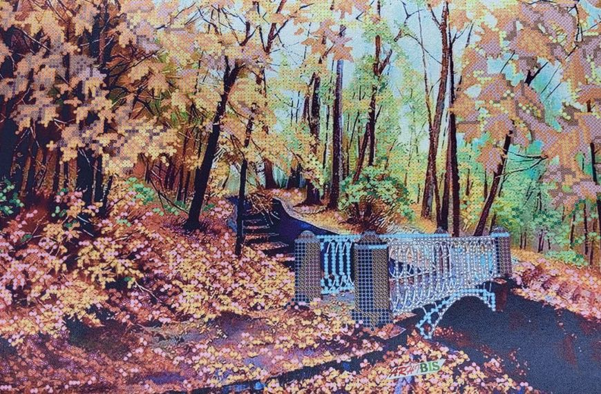 ТА-436 Мост в осень, набор для вышивки бисером картины ТА 00552 фото