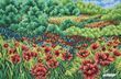3025 Poppy Field (40*60 cm), bead embroidery kit of the picture