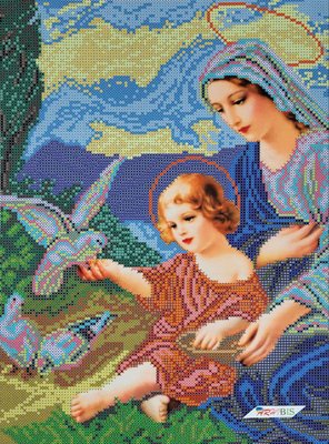 БІГм Богородица и голуби, набор для вышивки бисером иконы БІГм фото
