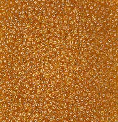 86060 чешский бисер Preciosa 10 грамм прозрачный глянцевый желтый темный Б/50/0752 фото