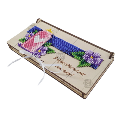 КДГ_003 С Крестинами доченьки набор для вышивки бисером по дереву коробочки-конверта КДГ_003 фото