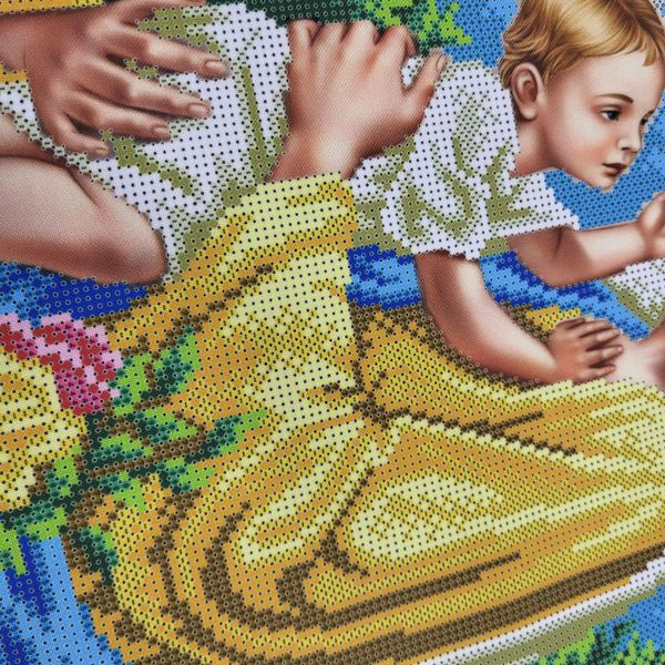 B625 Мать и дитя, набор для вышивки бисером иконы В625 фото