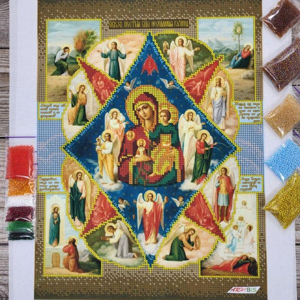 А3Р_077 Божья Матерь Неопалимая Купина, набор для вышивки бисером иконы А3Р_077 фото
