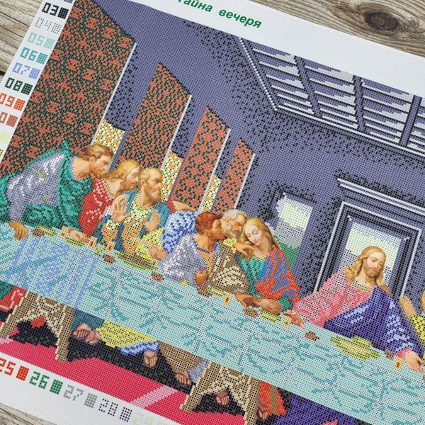 TV The Last Supper by da Vinci (69*34,71 cm), bead embroidery kit of the icon