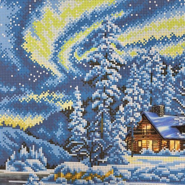 В519 Полярная зимняя ночь, набор для вышивки бисером картины АБВ 00019324 фото