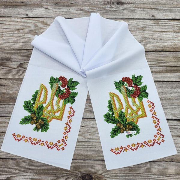 РВМ_008 Свадебный рушник на иконы с украинской символикой, набор для вышивки бисером РВМ_008 фото