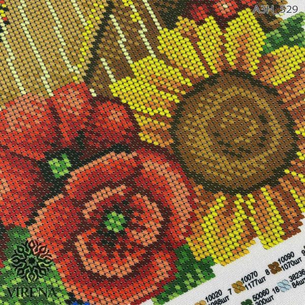 А3Н_529 Бандура Кобзаря (36,5*27 см), набір для вишивання бісером картини А3Н_529 фото