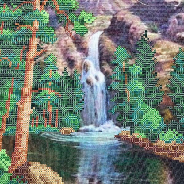 А3 140 Шум водопада, набор для вышивки бисером картины К 000209 фото