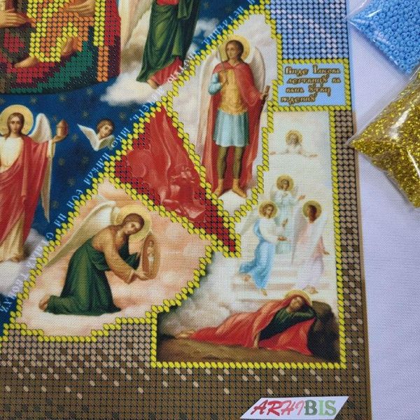 А3Р_077 Божа Матір Неопалима Купина, набір для вишивки бісером ікони А3Р_077 фото