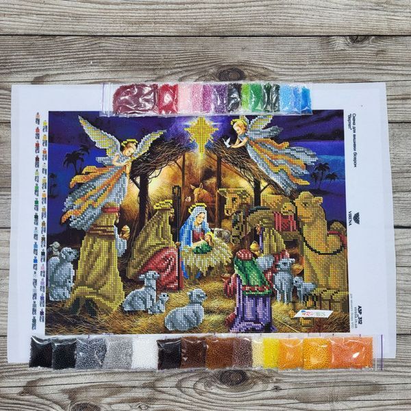А3Р_312 Nativity Scene (36,5*27 cm), bead embroidery kit for a picture